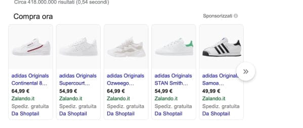 google shopping costi